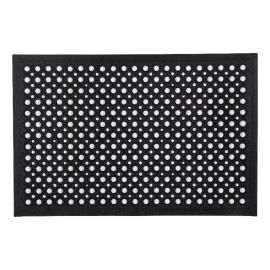 Floortex Doortex Open-Top Black Anti-Fatigue Mat - 40" x 60"