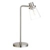 Granville 21" Tall Table Lamp with Glass Shade in Brushed