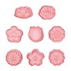 8 Pieces Flower Molds, Flower Shape Cookie Cutters, Fondant Cutters,