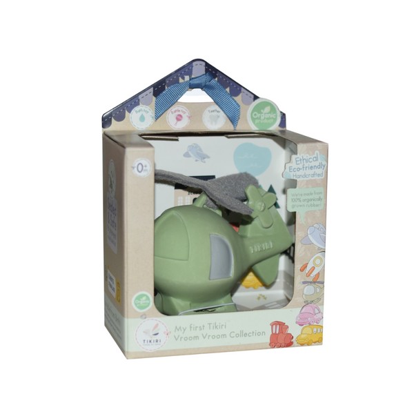 Tikiri Teether & Bath Toy | HELICOPTER Gift Boxed