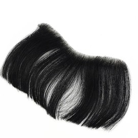 Men's Bangs Wig Cover Human Hair Men's Hair Extensions (WFHFK6S) / 붙이는 남자 앞머리가발 커버 인모 남성 붙임머리 (WFHFK6S)