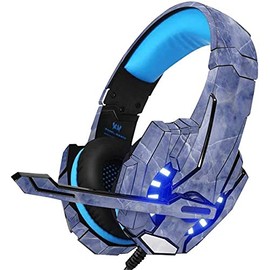 Skinit Decal Skin Compatible with BENGOO G9000 Gaming Headset - Skinit Originally Designed Crushed Blue Design