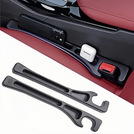 Car Seat Gap Filler 2 Pack, Universal Fit Storage Box Anti-Drop Car Seat Side Seam Filler Organizer