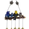 IGNPION 4 Birds Wind Chime Garden Windchimes for Outdoor Indoor