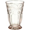 Abbott Collection Glass 27-Desiree/HB Pink Flower Highball