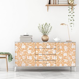 CanaanTree Peel and Stick Wallpaper, Self-Adhesive Cork Wallpaper Inlaid with Silver Foil, Removable Textured Wallpaper, 16.5"x118.1" (Rosy Cloud)