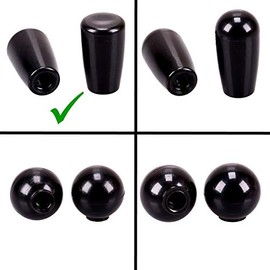 TRUCK DUCK® Universal Replacement Knob Taper Handle 42 mm with M6 Internal Thread Plastic Ball Cone Screw Handle Round Lever Switch Car Truck