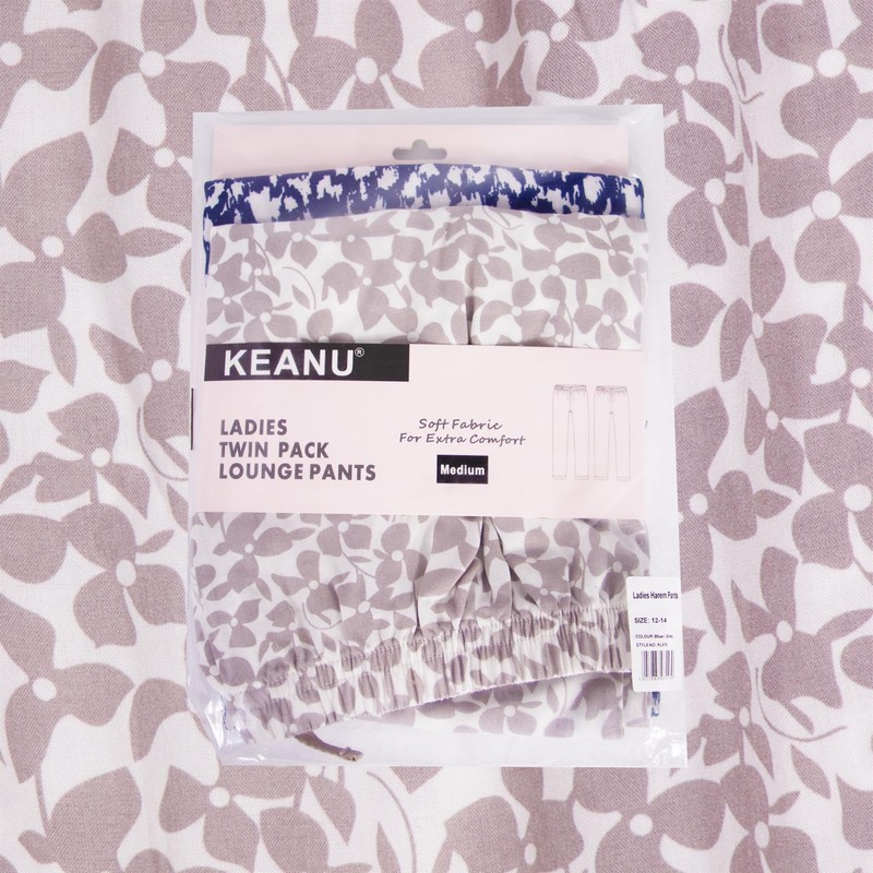 Keanu Ladies Pack of 2 Harem Pants - Sizes 12-14