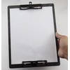 Carbon Fiber 2-Clip Clipboard with Pen Holder,Black Vertical or Landscape