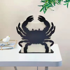 Hosoncovy Napkin Holder for Table Countertops, Metal Crab Napkin Holder for Kitchen, Cocktail Napkin Dispenser Tissue Stand Napkin Organizer Paper Tissue Dispenser Serviette Holder Serviette Dispenser