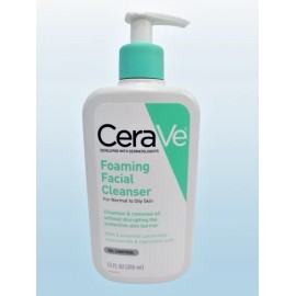 CERAVE FOAMING FACIAL CLEANSER FOR NORMAL TO OILY SKIN 12 OZ NWOB SET OF 2