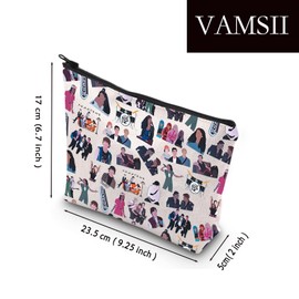 VAMSII Inspired Band Cosmetic Bag Music Lover Gift Unsaid Music Band Gift Music Theme Toiletry Bag (Harm*ny)