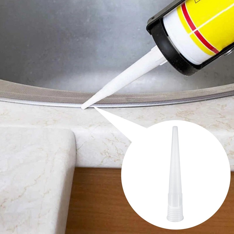 40 Pcs Plastic Caulking Gun Nozzle Tips for Sausage Caulking