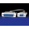 Roline DB9 / DB25 female / M180CM