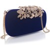 ILILAC Velvet Crystal Evening Bag Rhinestone Bride and Bridesmaid Wedding