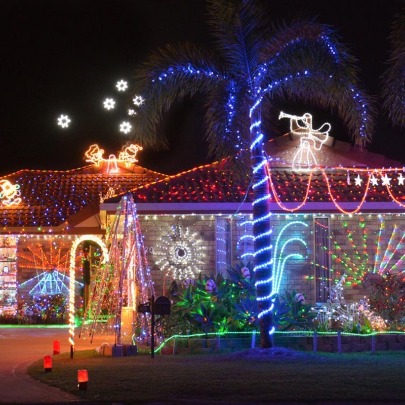 LED Rope Lights 40Ft 100 LEDs Solar Powered String Lights