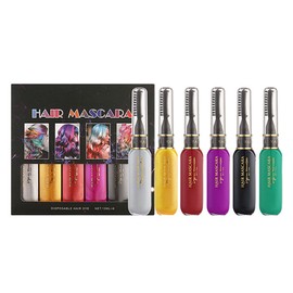 6 Colors Temporary Hair Dye for Girls Bright Colors Safe Easy Blending Washable Disposable Hair Dye Color Type B