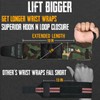 EVO Fitness Pair of 18” Deep Black Weight Lifting Wrist
