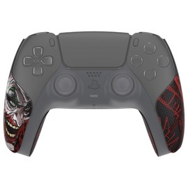 PlayVital Premium Grip for ps5 Wireless Controller, Split Design Anti-Skid Soft Hexagonal Diamond Textures Sweat-Absorbent Handle Grips Protector for ps5 Controller – Clown Hahaha