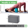 Gaiam Yoga Block - Supportive Latex-Free EVA Foam Soft Non-Slip
