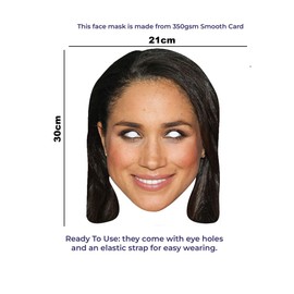 SHATCHI 10Pcs Meghan Markle Royal Family Face Mask King’s Coronation Supplies Celebrities Face Masks UK Hen Night Stag Parties Fancy Dress Bulk Wholesale