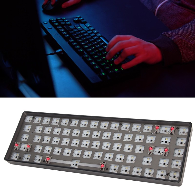 Mechanical Keyboard Kit 68 Keys 2.4G BT Wired Mode 65%