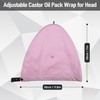 Castor Oil Pack Wrap for Head,Elastic and Reusable Head mask