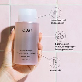 OUAI Body Cleanser, Melrose Place - Foaming Body Wash with Jojoba Oil and Rosehip Oil to Hydrate, Nurture, Balance and Soften Skin - Paraben, Phthalate and Sulfate Free Skin Care Products (10 Fl Oz)