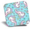 Destination Vinyl ltd Fridge Magnet - Unicorn Seahorse Pattern Kids Girls for Office, Cabinet and Whiteboard, Magnetic Stickers, 46393