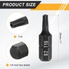 HARFINGTON 2pcs T15 Torx Screwdriver Bit 1/4" Hex Shank 25mm/1"