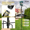 iBorn Smart Bird Feeder Pole with Squirrel Baffle, 87" Camera