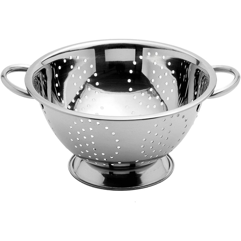 Menax - Set of 2 Stainless Steel Colanders with Handle