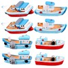 Operitacx 3sets Realistic Resin Sailboat Model Mini Boat Ornament Sturdy