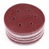 LotFancy 6-Inch 6-Hole 40 Grit Sanding Disc - Hook and