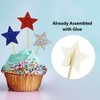 130 piezas de decoración para cupcakes del 4 de julio,