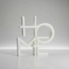 Genérico Home Escultura Decorativa Home Letrero Decoracion Mesa Blanco (Blanco)