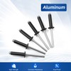 3/16" x 1/2" Aluminum Blind Rivets Black, 4.8mm x 12.7mm