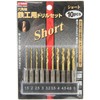 E-Value ESTDT-10HEX Hexagonal Shaft Drill Set Short Titanium Coating Set