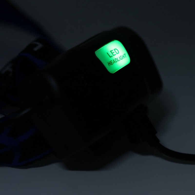 LED Headlamp USB Rechargeable Head Light Flashlight for Outdoor Camping