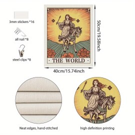 Unbranded 1set Tarot Tapestry Polyester Astrology Wall Tapestry for Bedroom Living Room