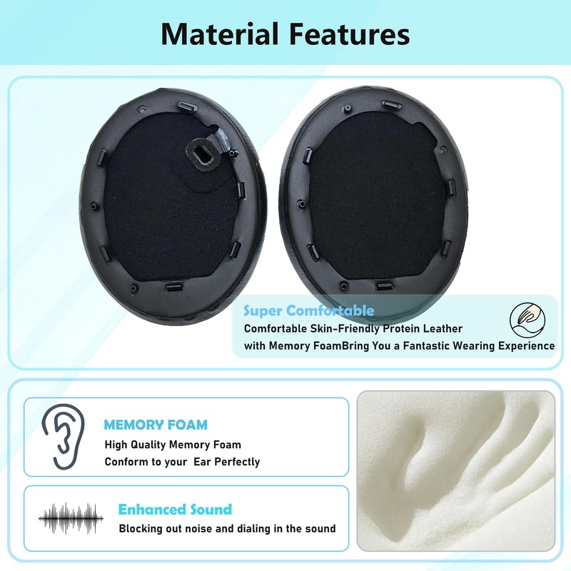 WH-1000XM4 Ear Pads Replacement Compatible with Sony WH-1000XM4 (WH1000XM4) Headphones(Protein