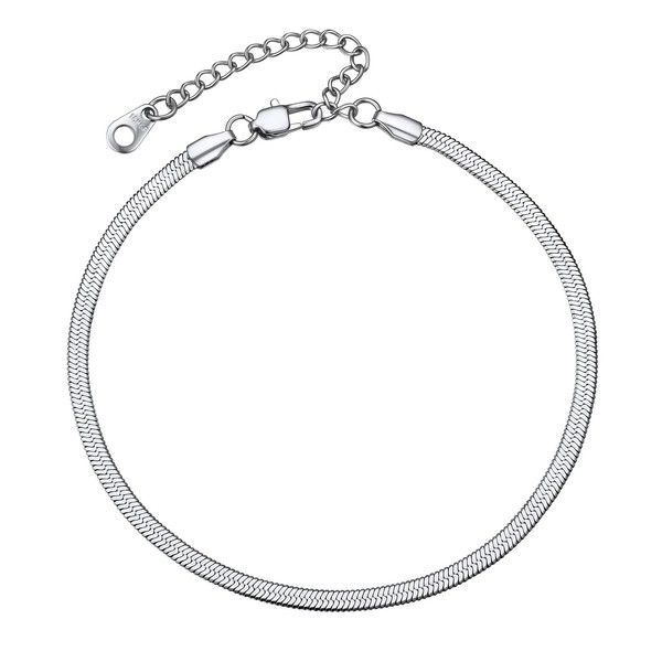 PROSTEEL Women's Snake Chain Anklet Stainless Steel / 18 Carat