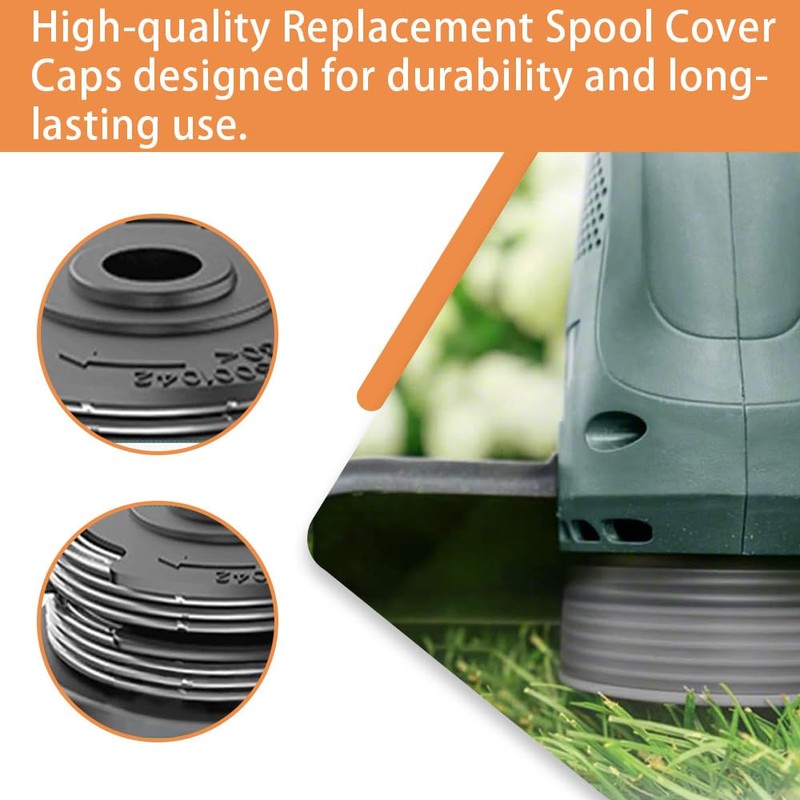 2 String Trimmer Replacement Spool,1 Spool Cover,Compatible with Bosch Grass