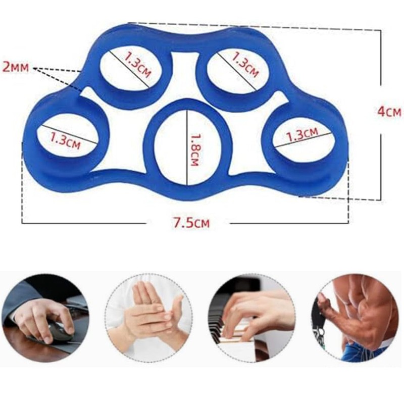 Paifeancodill Hand Grip Strengthener, 3 Pcs Finger Stretcher Resistance Bands