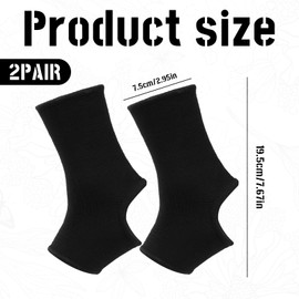 2 Pair Child Ankle Support,Breathable kids Ankle Support,for Running Jogging Gymnast Fitness Years Boys Girls(Black)