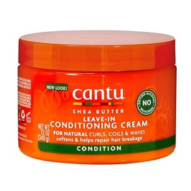 Cantu Shea Butter for Natural Hair Leave in Conditioning Cream, 12 Ounce
