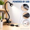 Flexible USB LED Clip-On Reading Light with 360° Gooseneck and