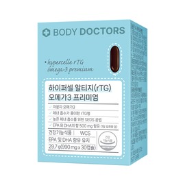 Body Doctors [6 months] Body Doctors Hypercell RTG (rTG) Omega 3 Premium 30 capsules, 6 units / [6개월] 바디닥터스 하이퍼셀 알티지(rTG) 오메가3 프리미엄 30캡슐, 6개
