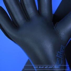 Precision Elite 3.0 Grip Goalkeeper Gloves, 4 mm Blue NB Grip Latex Palm, Super Lite Negative Cut, All Weather Strapless or Strapped Fit, 6