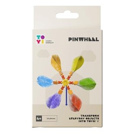 Toyi Pinwheel Mini Building Kit - 16 pcs Creative Craft Set, Build Your Own Pinwheels, Children’s Toy Building Sets, Art & Crafts For Kids, STEM Toys, Age 4 Years Old +